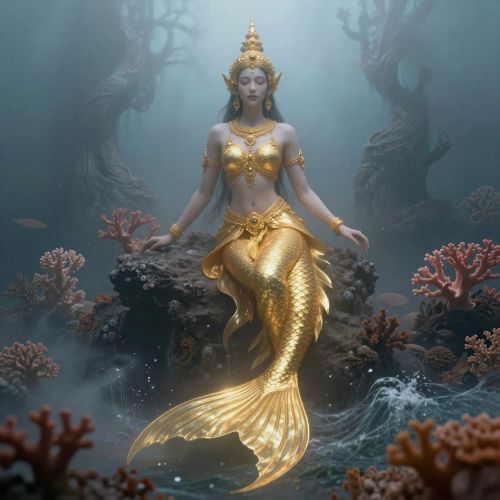 Sovanna Maccha, the golden mermaid princess from Cambodian mythology