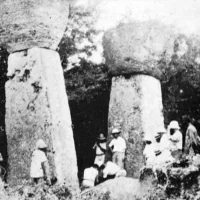 Pillars supposedly erected by the Chamorro Giant Taga
