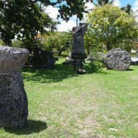 Pillars supposedly erected by the Chamorro Giant Taga