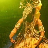 A cosplayer dressed as the Kalenjin god Tororut